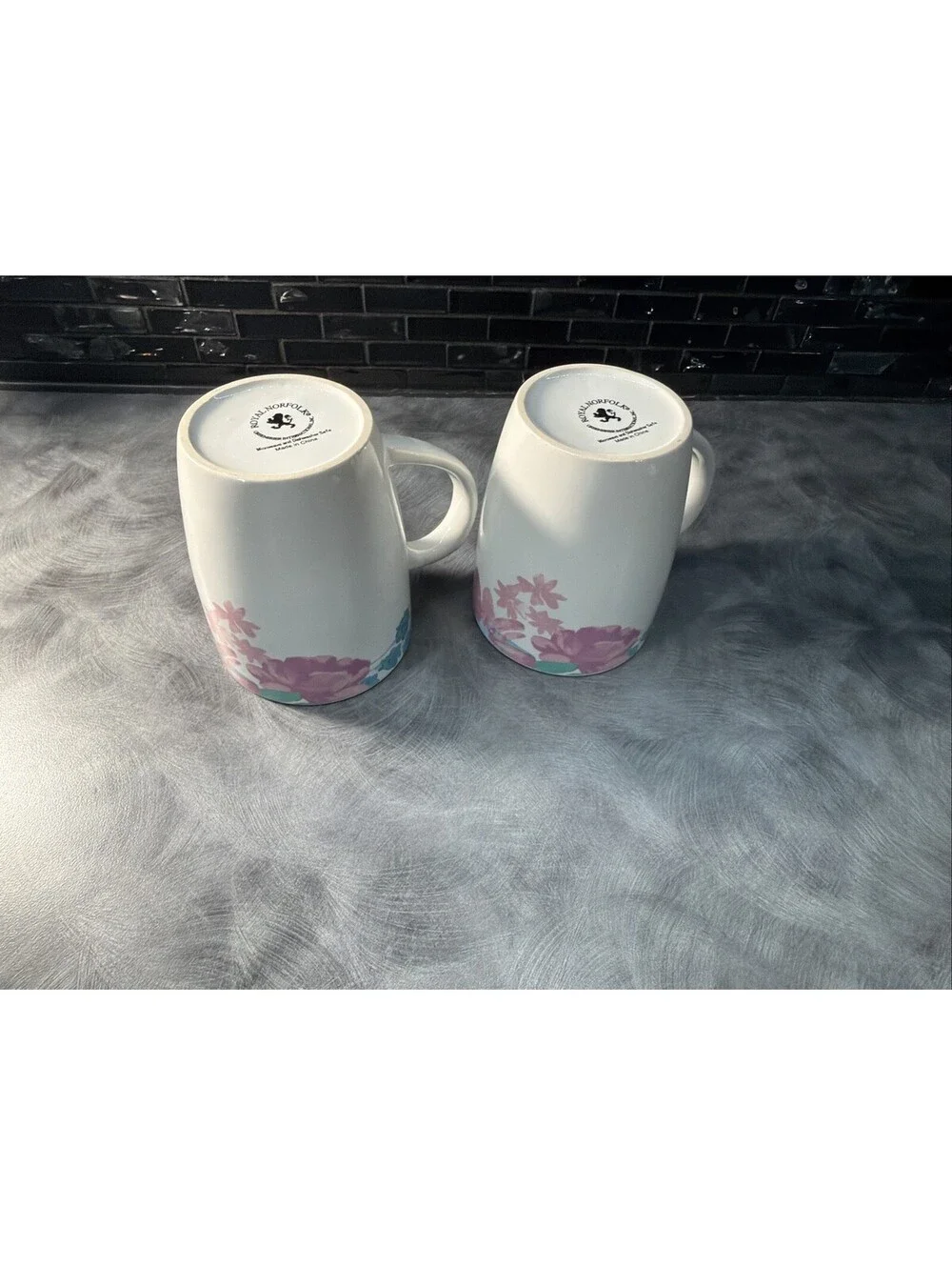 Royal Norfolk Floral Coffee Cups /Set of 2